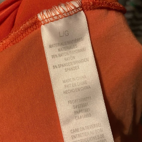 MARK Orange layered long sleeve sz Large - Picture 4 of 4